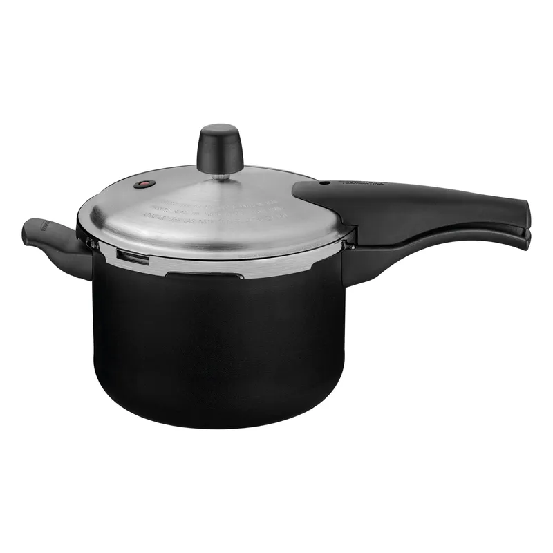 TRAMONTINA - Olla a presión Tramontina Vancouver con Antiadherente Negro 20 cm 4.5 L