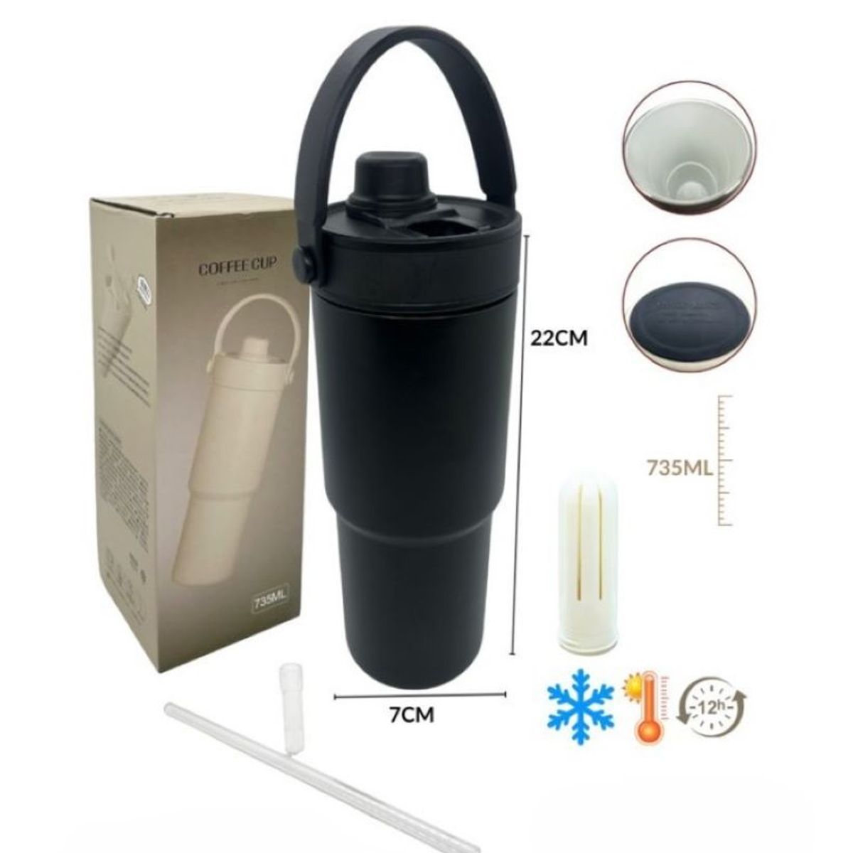 ZHOPI CO - Termo Frio Caliente Con Recubrimiento De Ceramica