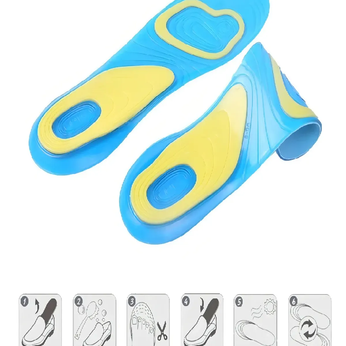 SKY - Plantillas Gel Activo Ortopedicas Comodidad Pies Zapatos