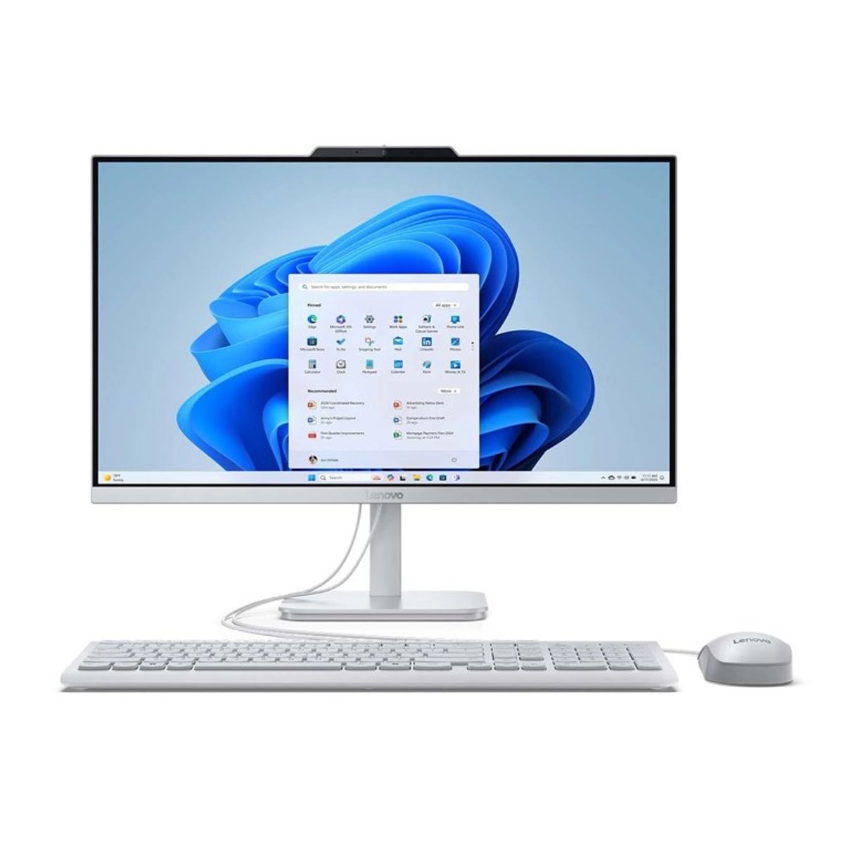 LENOVO - TODO EN UNO LENOVO A100 - INTEL CORE I3 N305 - 8GB DDR4 - 512GB SSD - PANTALLA 23,8" FHD