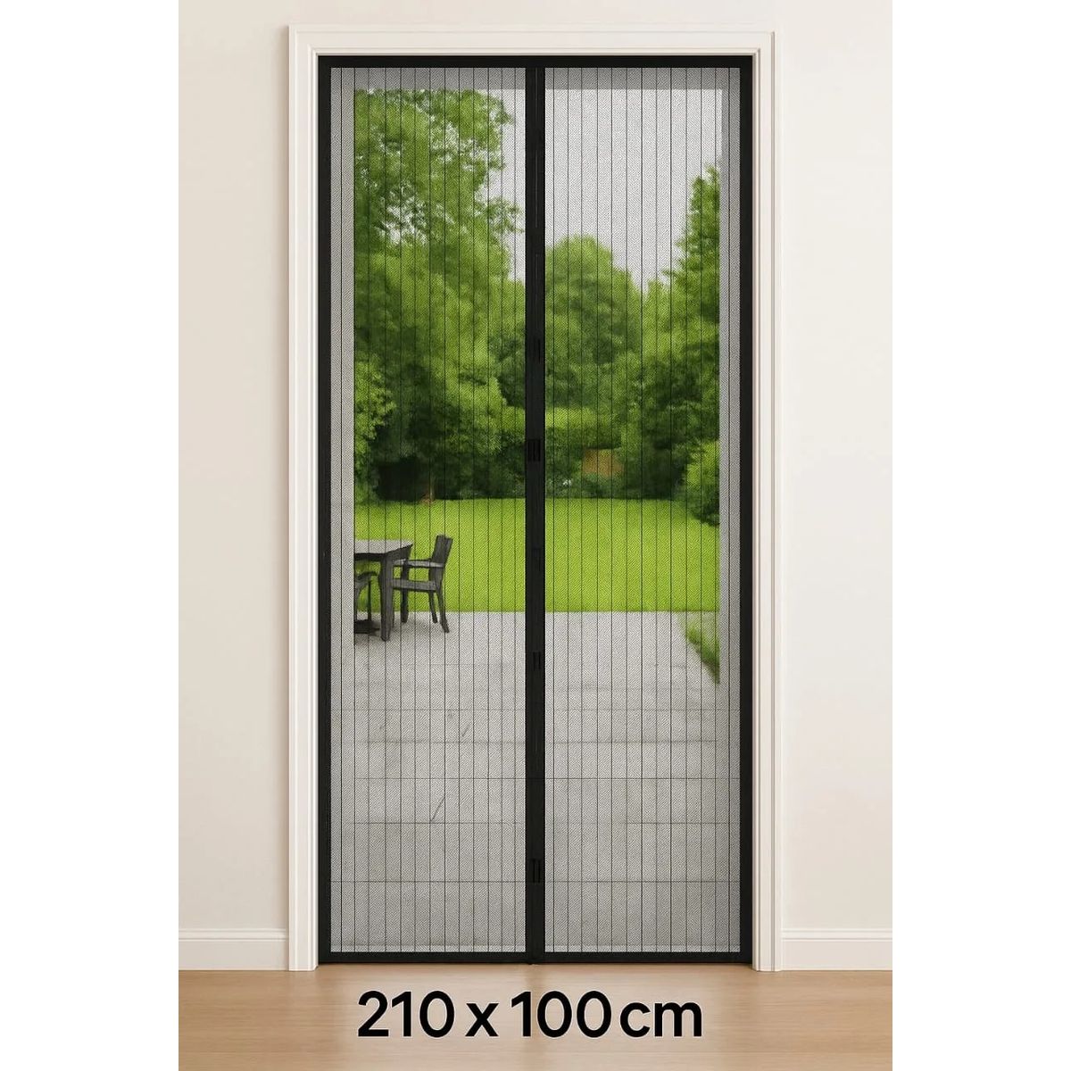 GENERICO - Cortina Mosquitera Magnética Para Puertas  Contra Insectos Y Moscas