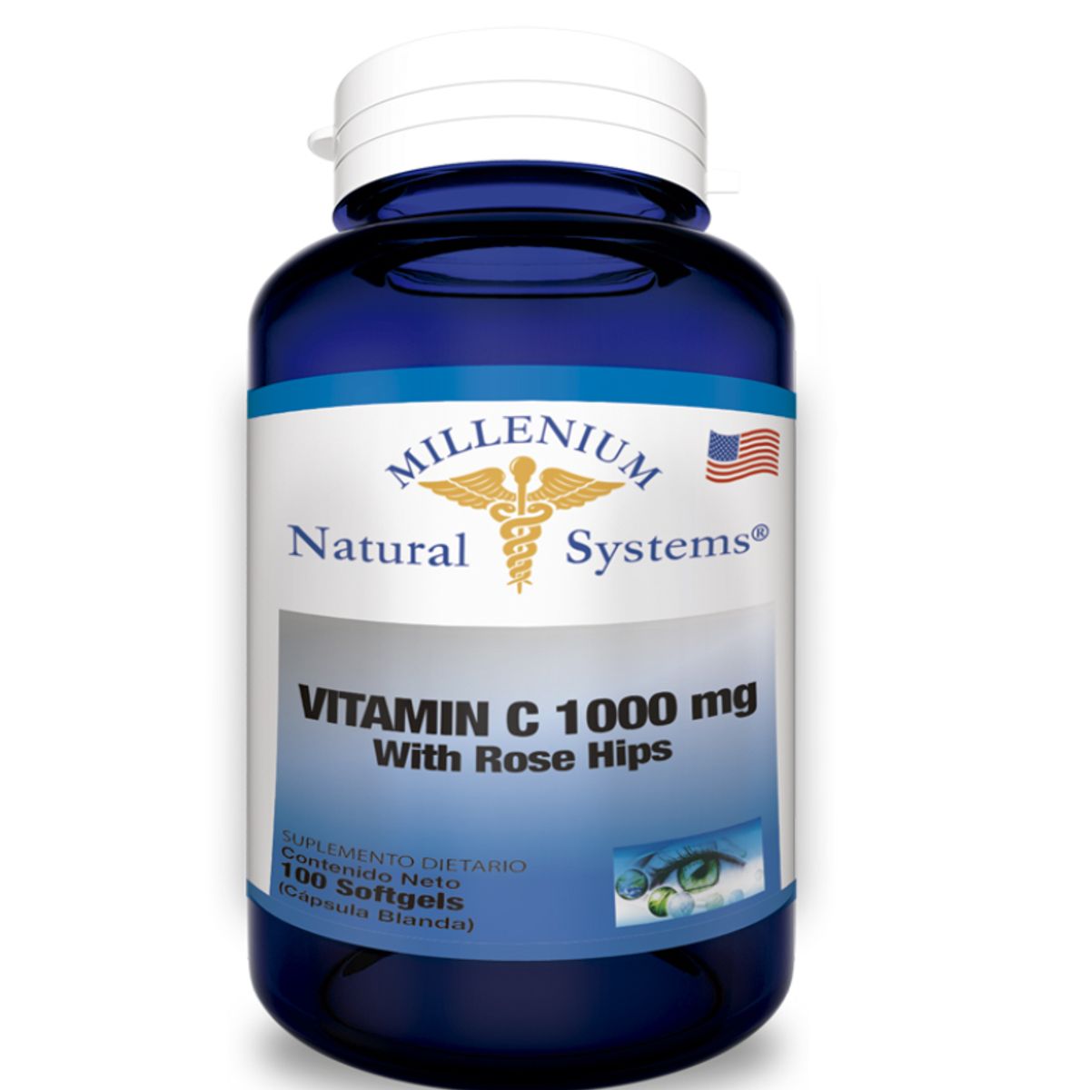 NATURAL SYSTEM - VITAMINA C WITH ROSE HIPS X 100 SOFTGELS