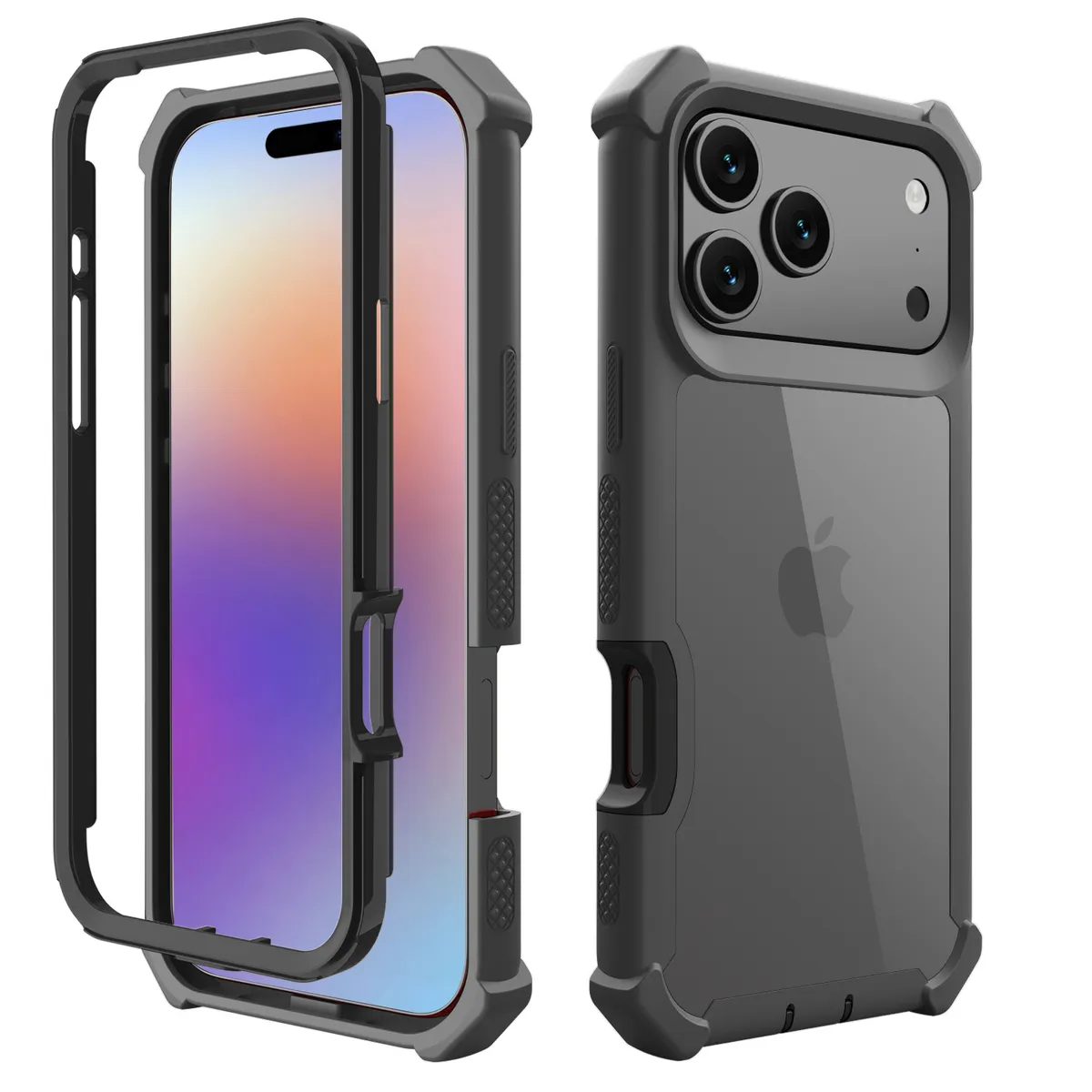 GENERICO - Estuche Funda Protector Reforzado 2 en 1 Para iPhone 17 Pro Max