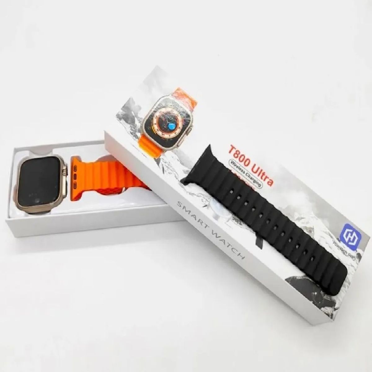 SKY - Smartwatch T800 Ultra Display De 1.99 Con Correa De Gel De Sílicona