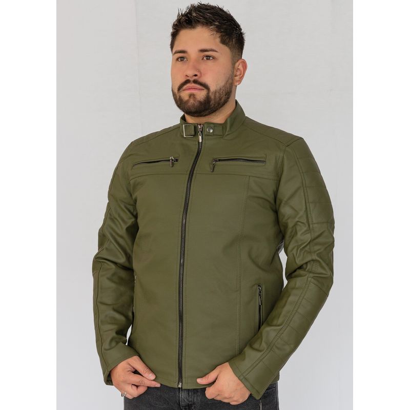 GENERICO - chaqueta para hombre cuero sintético urbana