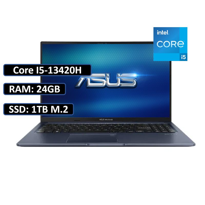 ASUS - PORTATIL ASUS VIVOBOOK INTEL CORE I5-13420H RAM 24GB DDR4 SSD 1TB M2