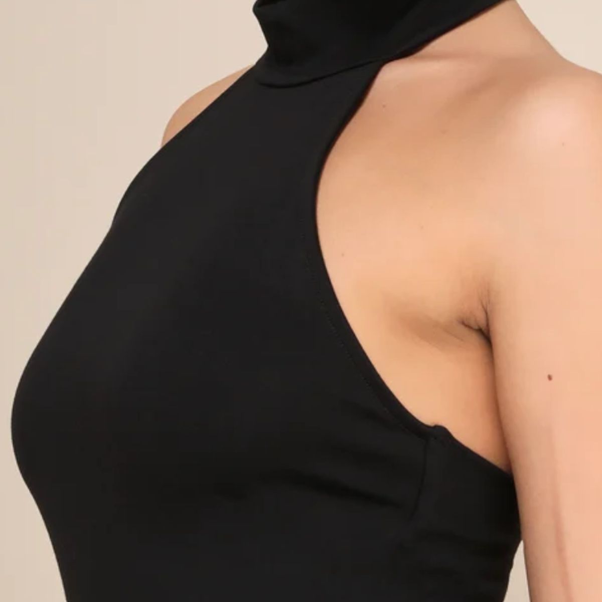 NEGRELI - VESTIDO CASUAL CEÑIDO CUELLO HALTER