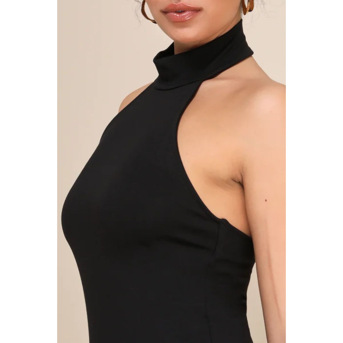 NEGRELI - VESTIDO CASUAL CEÑIDO CUELLO HALTER