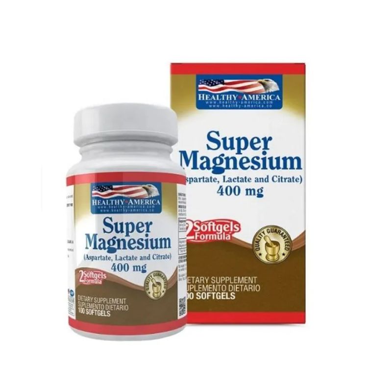 HEALTHY AMERICA - SUPLEMENTO SUPER MAGNESIO- FORMULA -400 MG