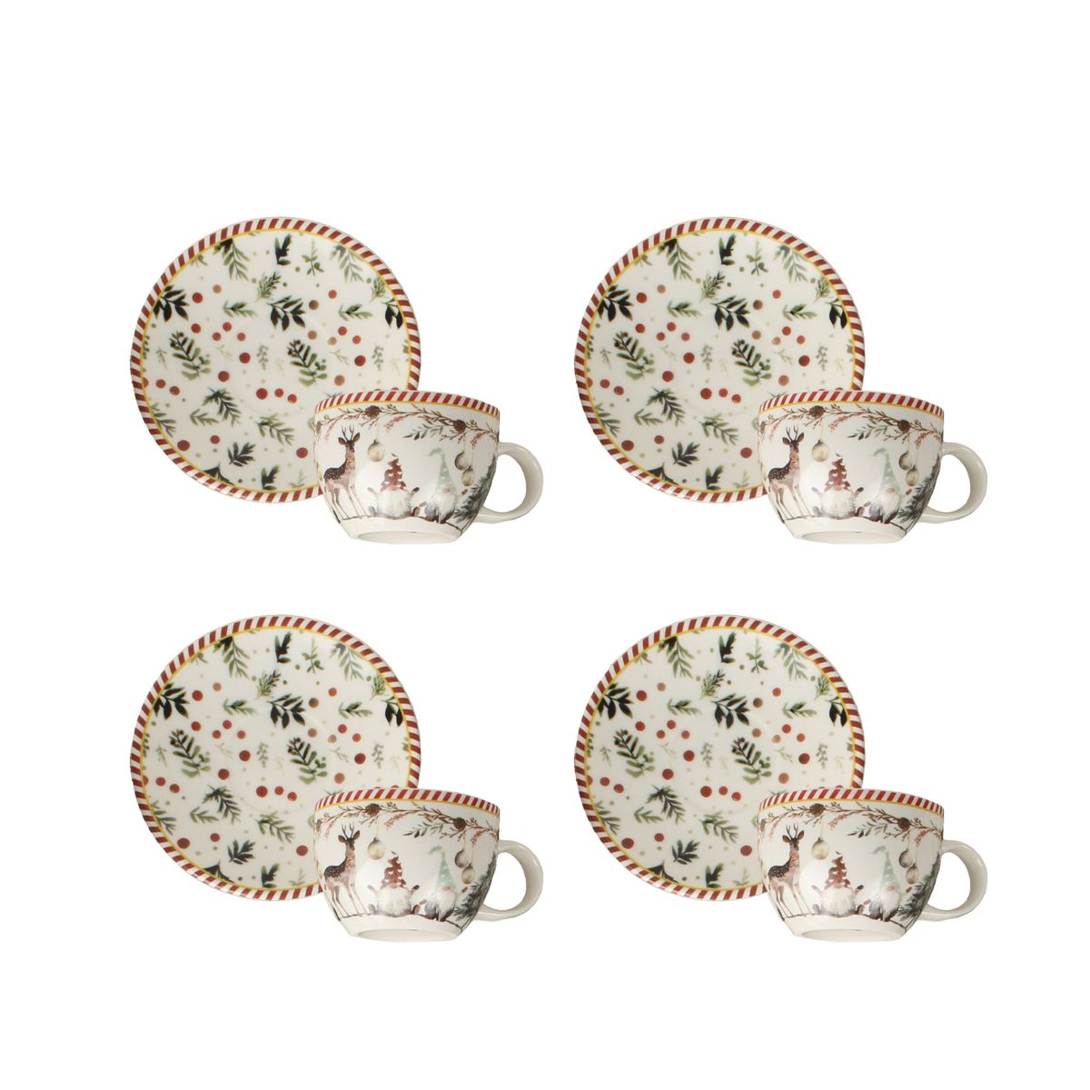 CORONA - Set de Té Corona Ilusión 4 Puestos 8 Piezas