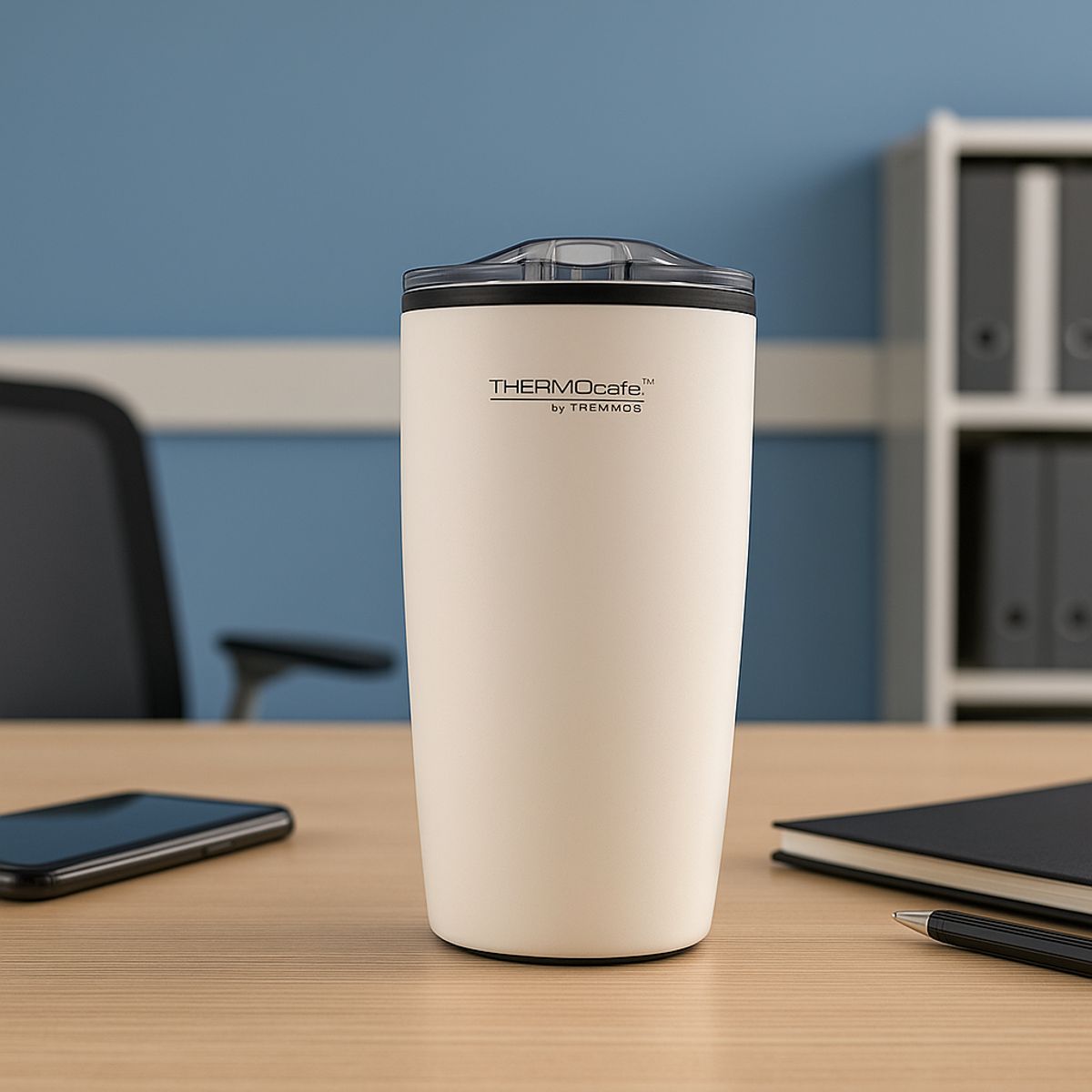 THERMO - Mug 350Ml Blanco Exterior De Acero Inox THERMOS