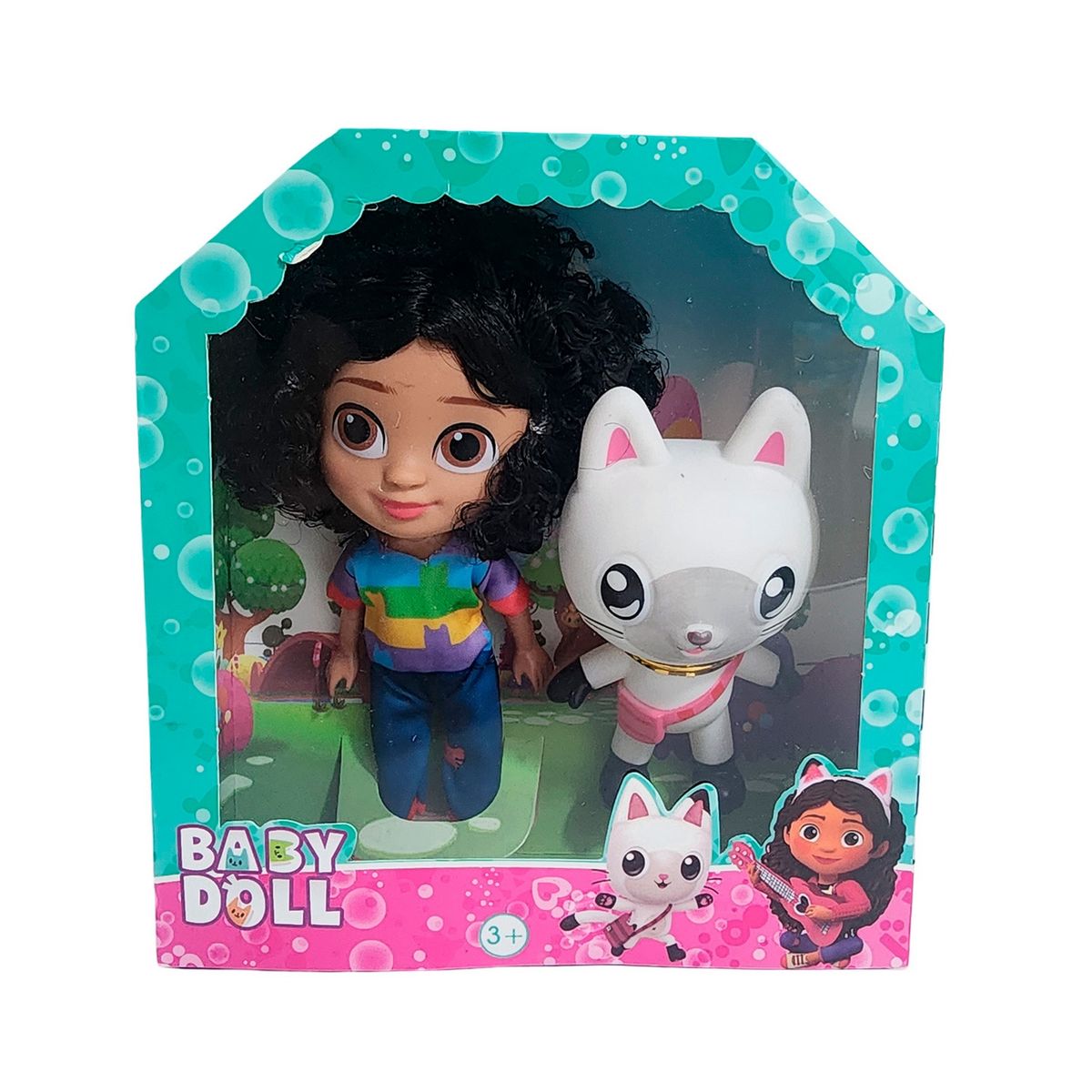 GENERICO - Muñeca Con Compañero Gato Juguete Niñas Gabby