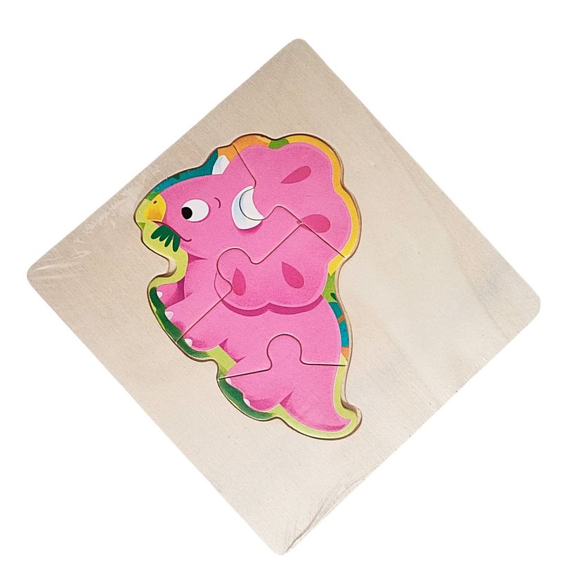 GENERICO - Rompecabeza Madera Figura Color Didactica Aprendizaje Niños