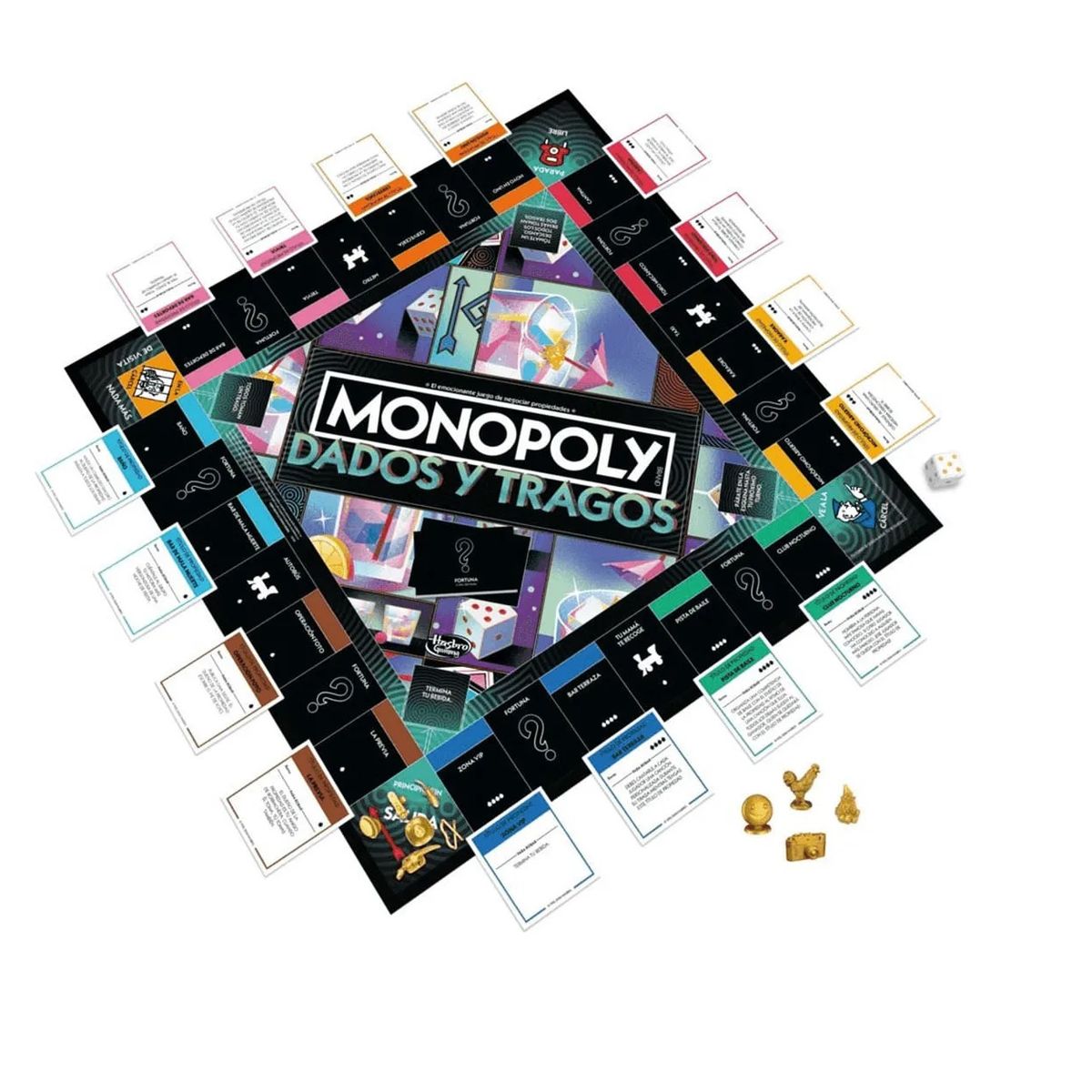 HASBRO GAMING - Juego De Mesa Monopoly Tragos y Dados