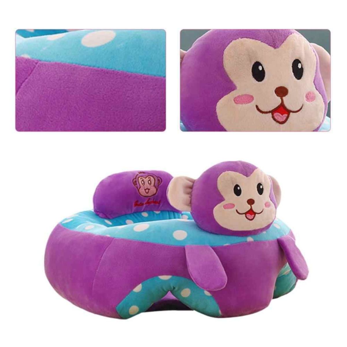 MUNDO BEBE - COJIN SOFA BEBES REGALO BABY SHOWER COLOR MORADO