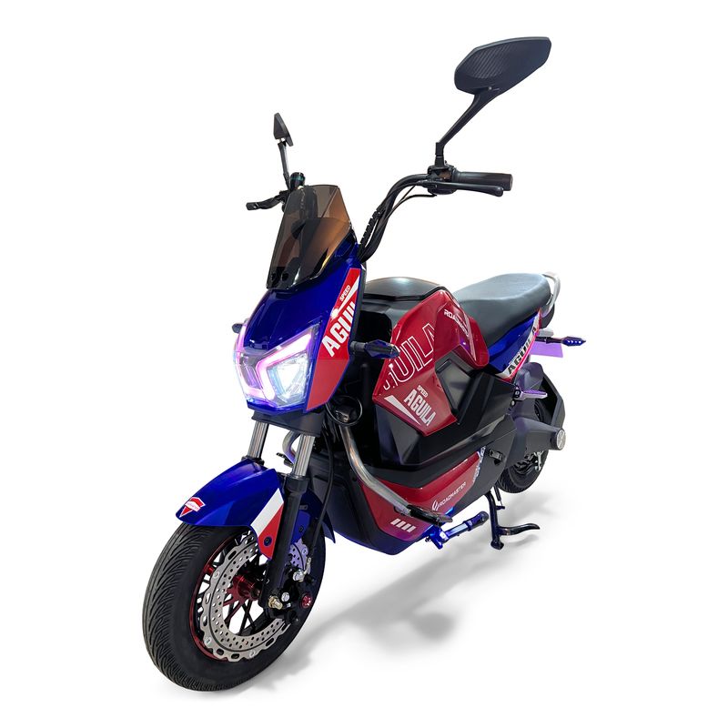 ROADMASTER - Bicicleta Eléctrica Roadmaster Águila Ninja 72V Rojo Azul