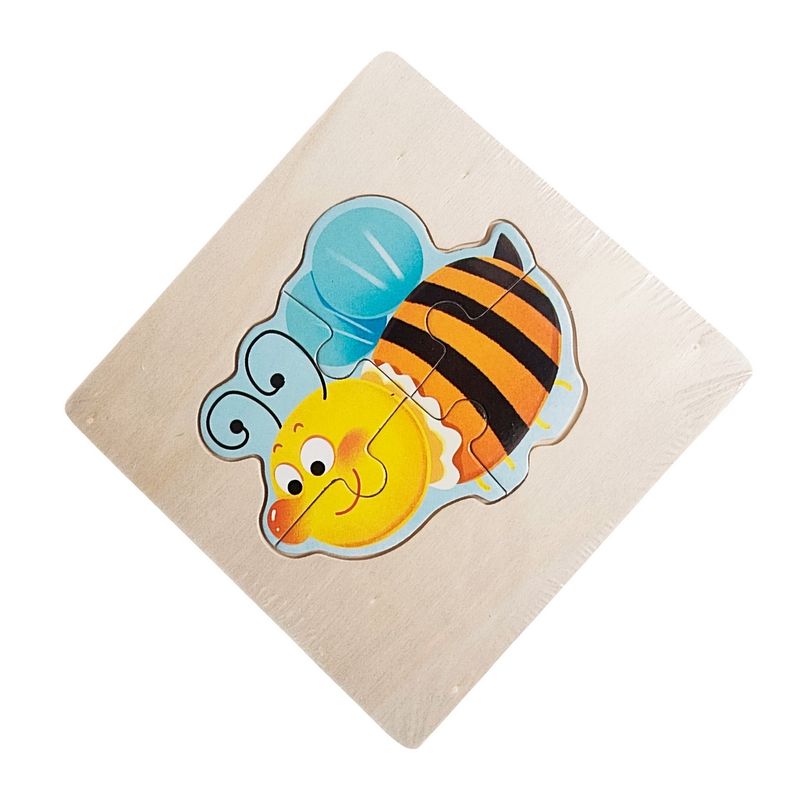 GENERICO - Rompecabeza Madera Figura Color Didactica Aprendizaje Niños