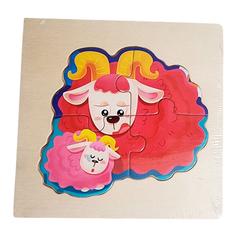 GENERICO - Rompecabeza Madera Figura Color Didactica Aprendizaje Niños