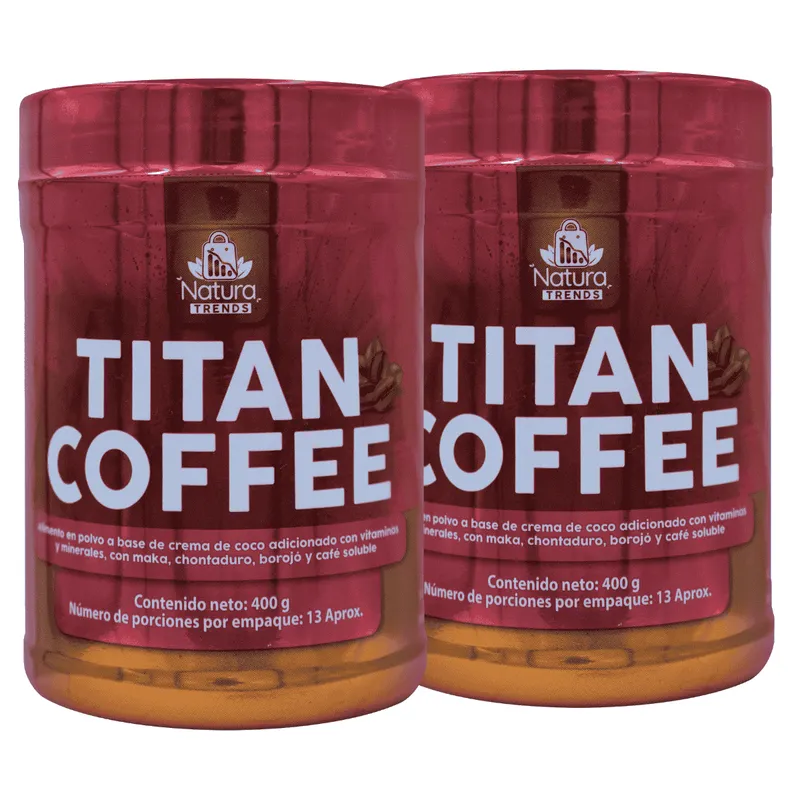 UNMERCO - Titan Coffee x2 400g  Café funcional con maca y borojó