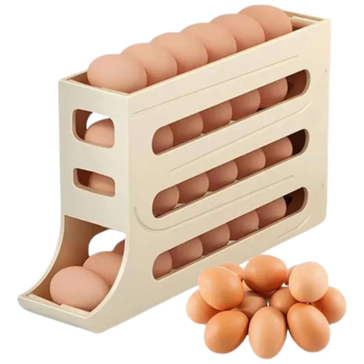 GENERICO - Organizador De Huevos 4 Niveles
