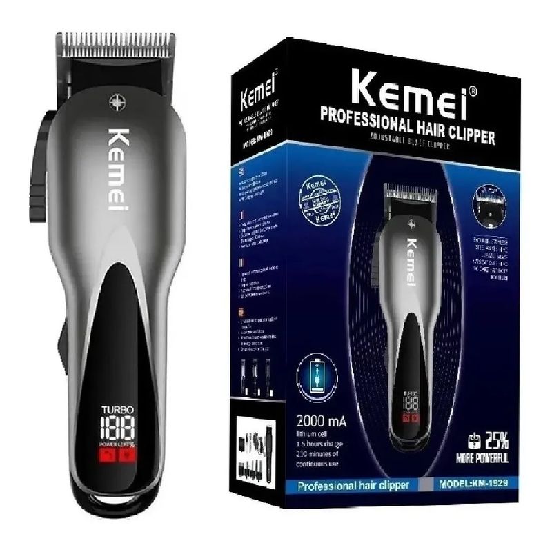 KEMEI - Maquina Peluquear Peluqueria Cabello Kemei Profesional
