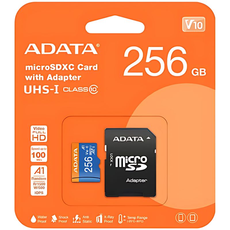 ADATA - MEMORIA MICRO SD 256GB ADATA CLASE 10