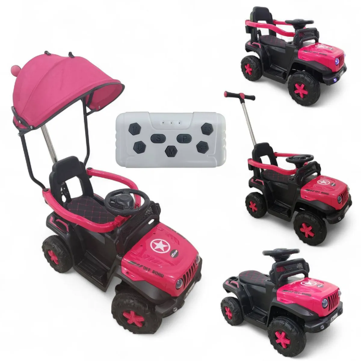 BRITOCHET - Carro Paseador Recargable C/Remoto 1 a 4 Años REF 1759