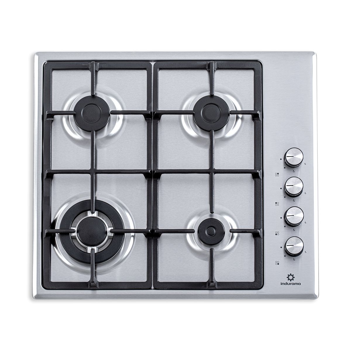 INDURAMA - Estufa de Empotrar INDURAMA 60 cm Inox 4 Quemadores EGI-604AIF INOX