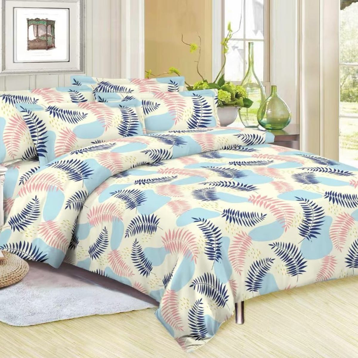 SIRENITAS - Juego de sabanas Cama Semidoble Florida