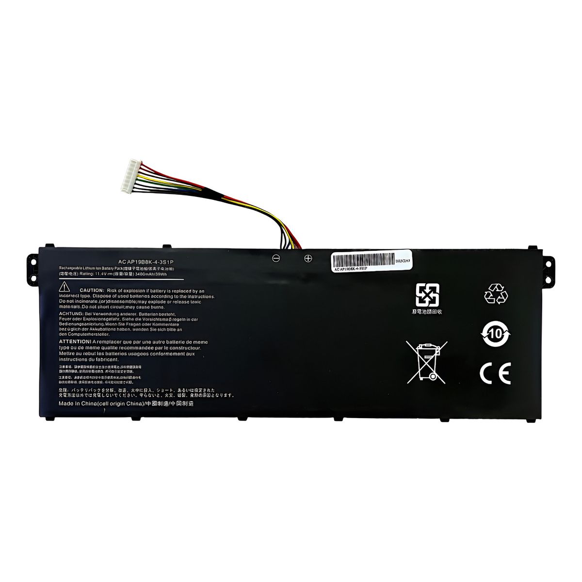 GENERICO - Bateria Para Acer Aspire 3 A315-56 A315-57 A315-58 Ap19b8k Negro