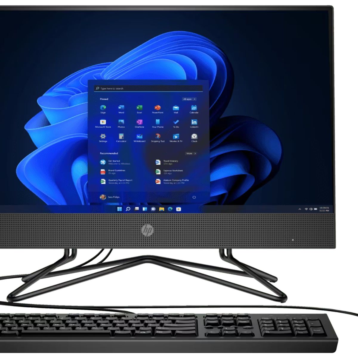 HP - HP Todo en Uno 205 G4 Ryzen 3 3250U 8GB RAM 1TB HDD 250GB SSD 23.8” FHD Win11Pro