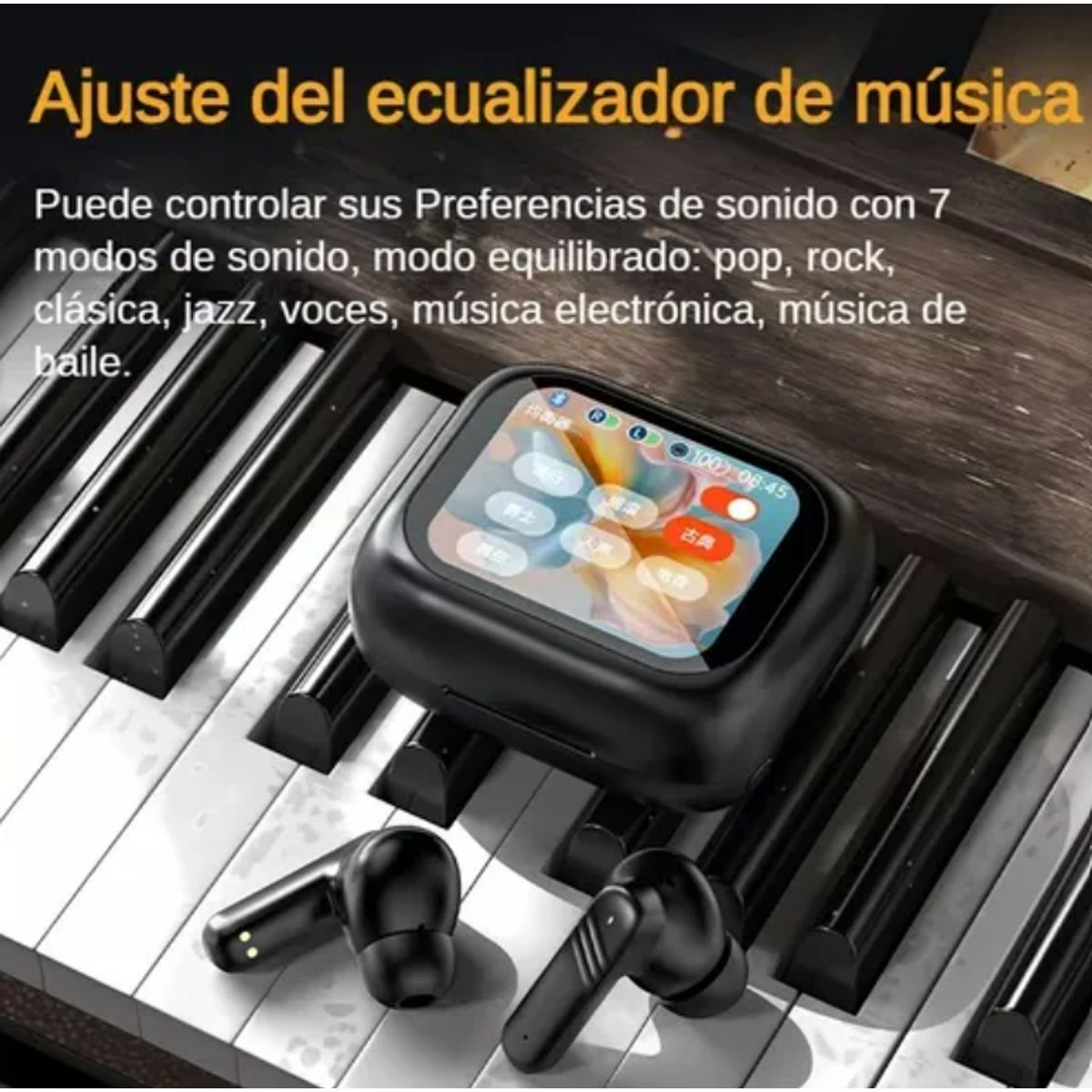 GENERICO - Audifonos Con Pantalla Bluethoot Blancos