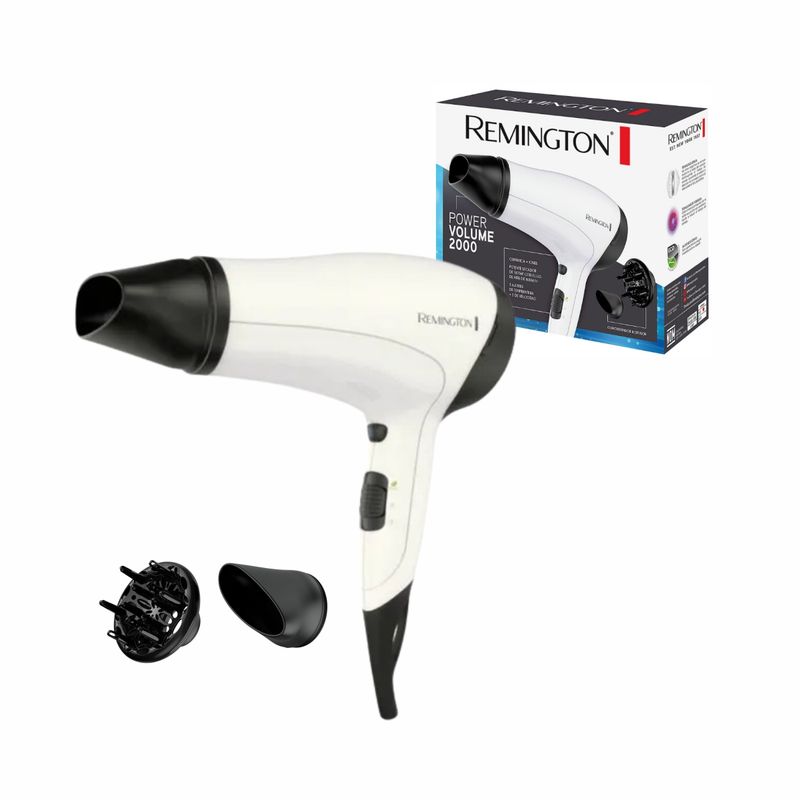 REMINGTON - Secador Remington Profesional Pro Titanium 3015 Color Blanco