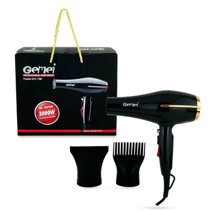 GEMEI - Secador De Cabello Profesional Gemei Gm-1780
