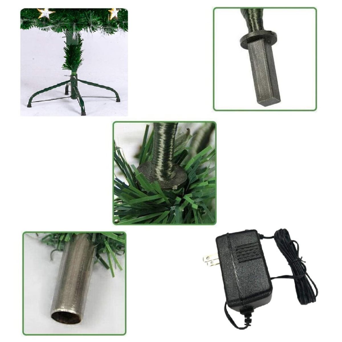 ORQUIDEA - ARBOL FIBRA OPTICA LUZ BLANCA CALIDO BLUETOOTH 180 CM