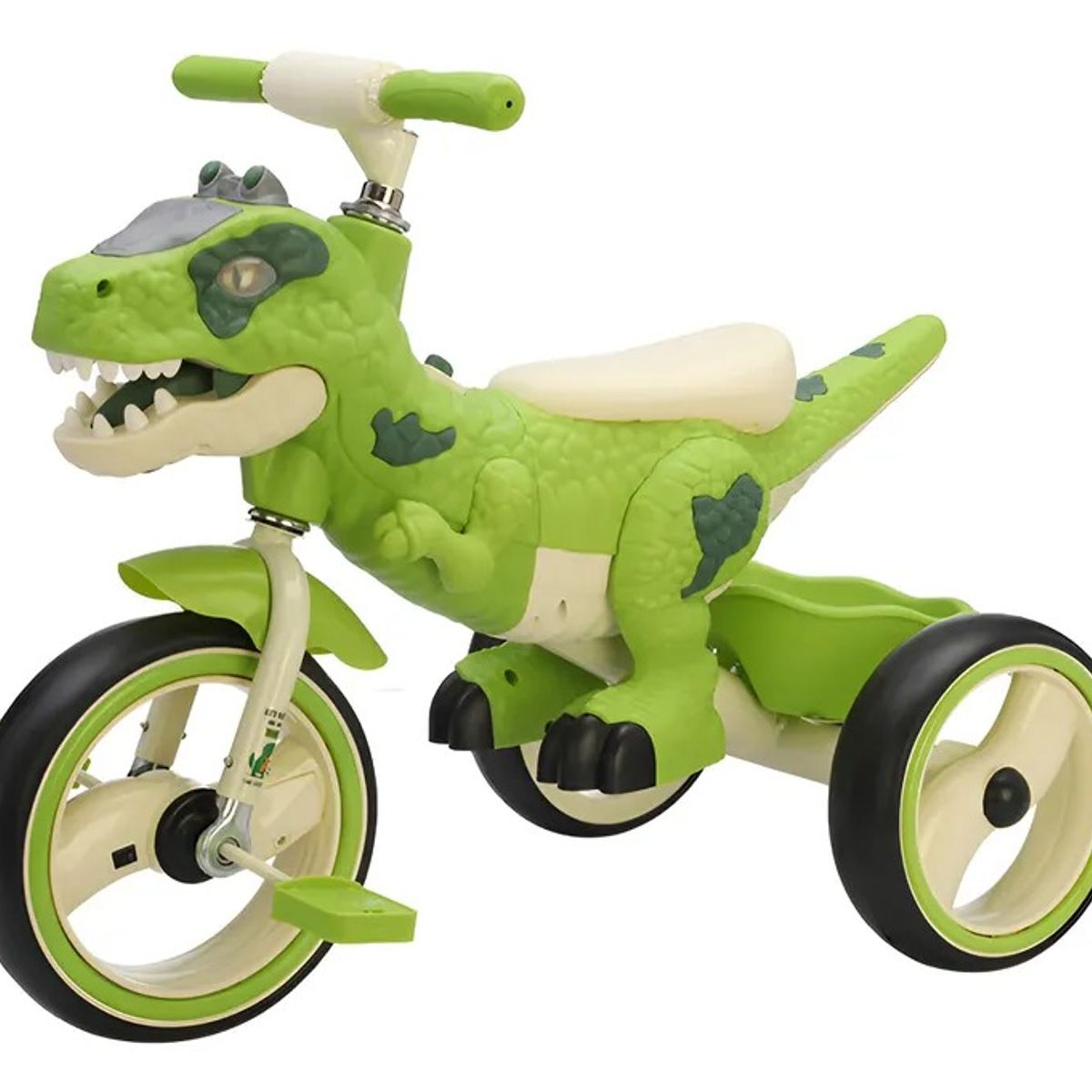KIDSHOP - Triciclo Bicicleta Dinosaurio Con Música Y Cesta TR-064-VD