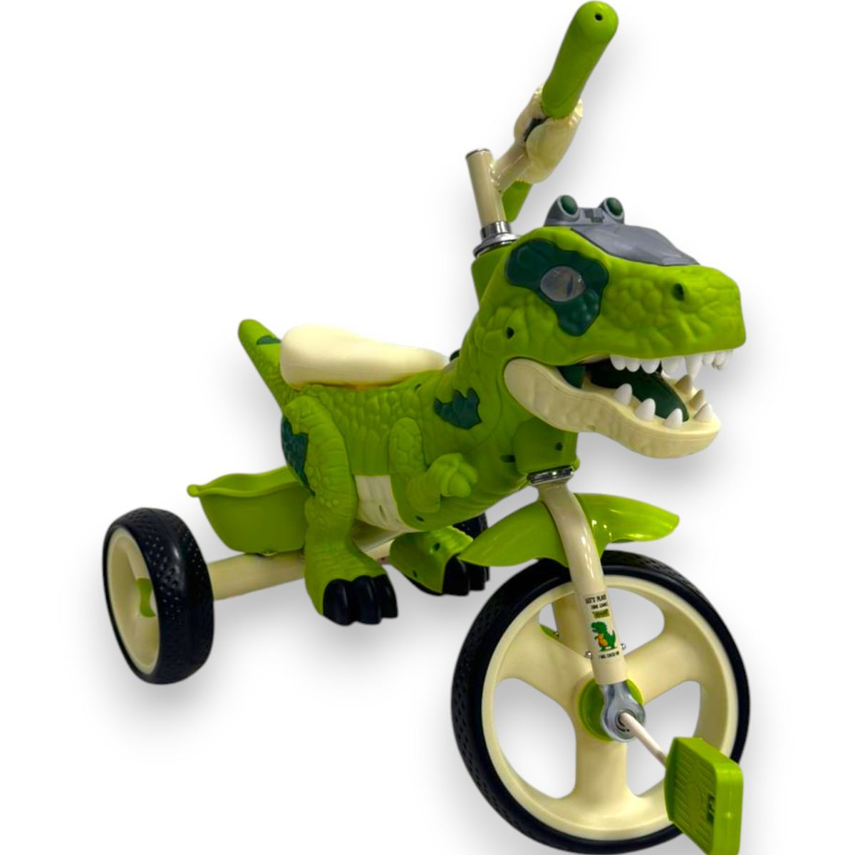 KIDSHOP - Triciclo Bicicleta Dinosaurio Con Música Y Cesta TR-064-VD