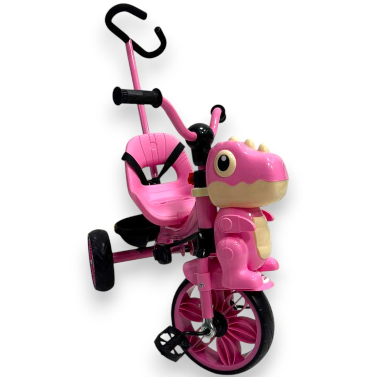 KIDSHOP - Triciclo Infantil Dinosaurio Con Música Y Cesta TR-066-RS
