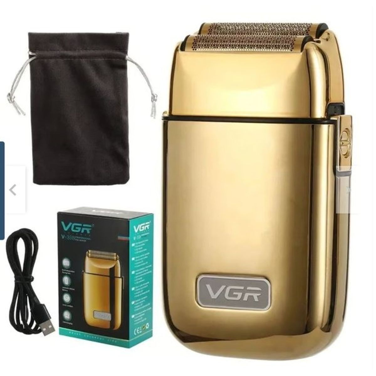 VGR - Afeitadora Eléctrica Recargable VGR