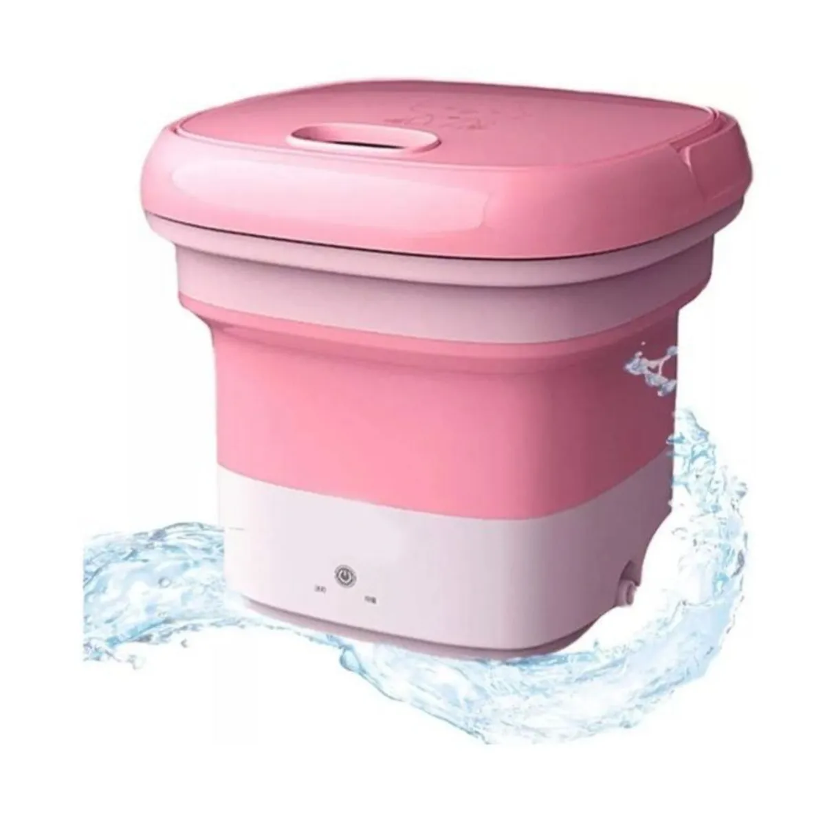 GENERICO - Mini Lavadora Eléctrica Portátil Bañera Plegable