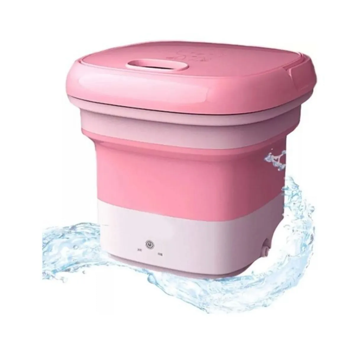 GENERICO - Mini Lavadora Eléctrica Portátil Bañera Plegable