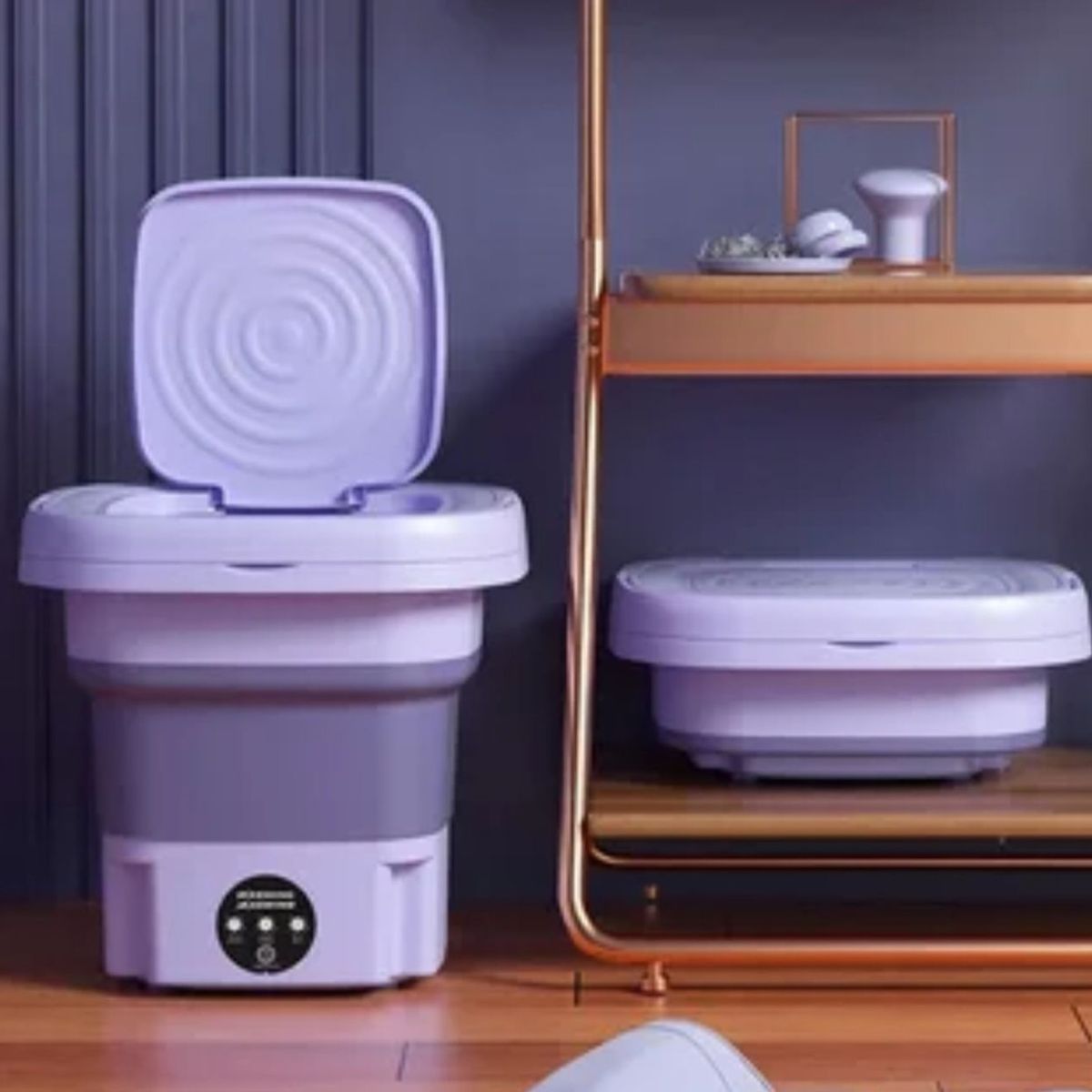 GENERICO - Mini Lavadora Eléctrica Portátil Bañera Plegable