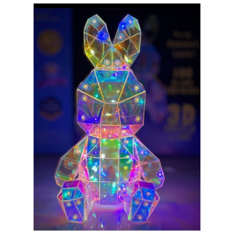 GENERICO - Lámpara LED 3D Armable Multicolor