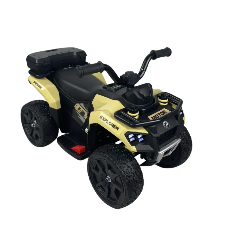 BEBESUNITA - MINI CUATRIMOTO CON CONTROL CON TURBINA DE HUMO BEIGE