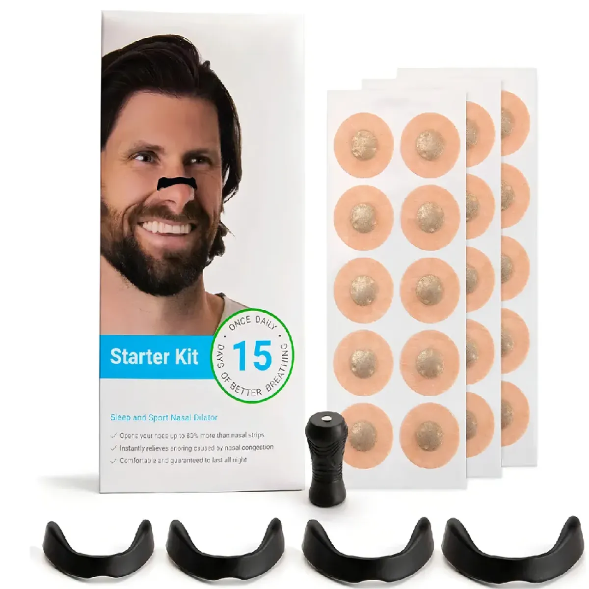 SKY - Dilatador Nasal Magnético Antirronquidos  Tiras Nasales