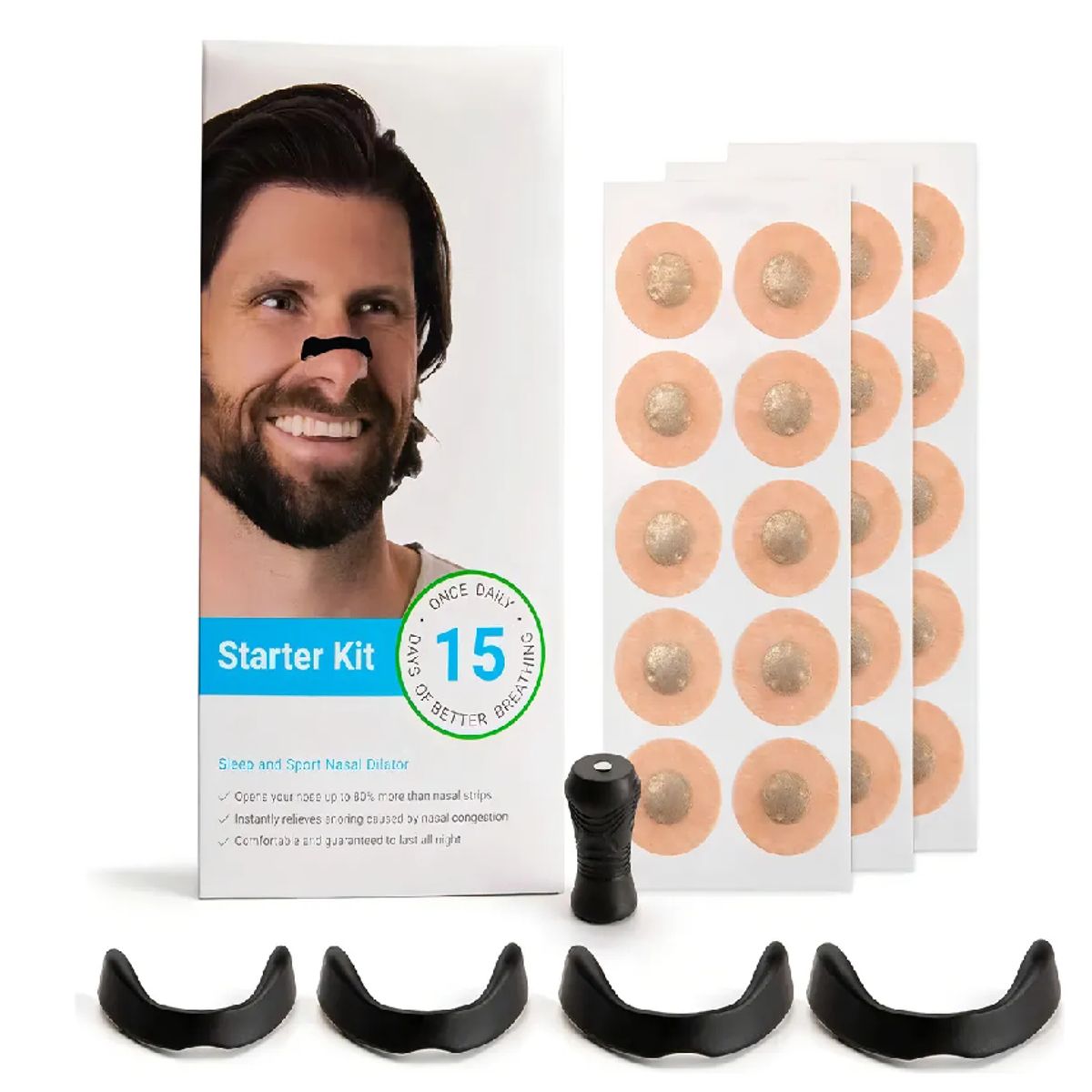 SKY - Dilatador Nasal Magnético Antirronquidos  Tiras Nasales