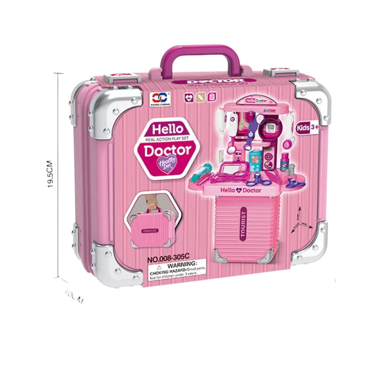 GENERICO - Mochila Juguete Para Nina Didáctica Doctora 3 en 1