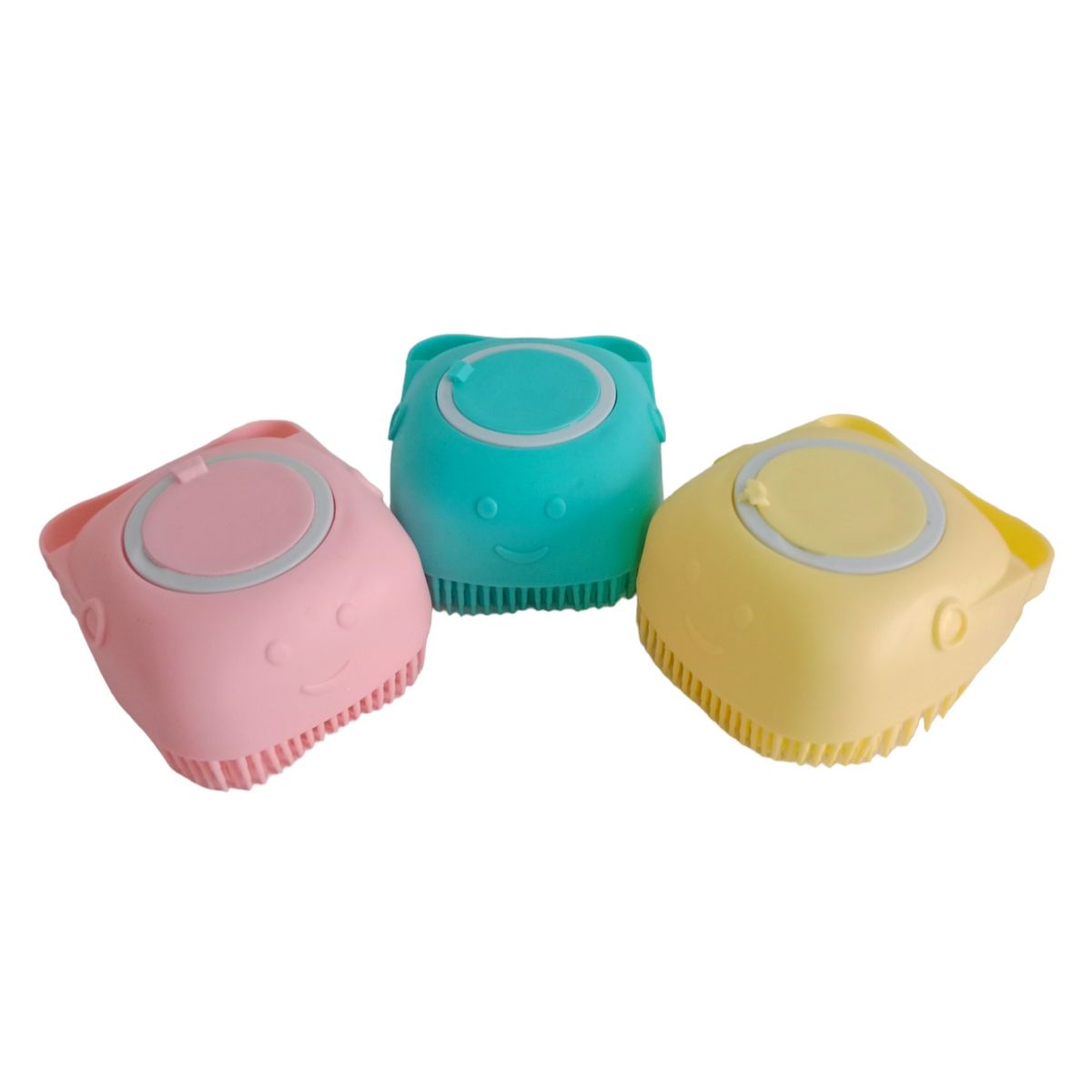 GENERICO - Cepillo Dispensador Para Mascotas De Silicona Baño Masaje