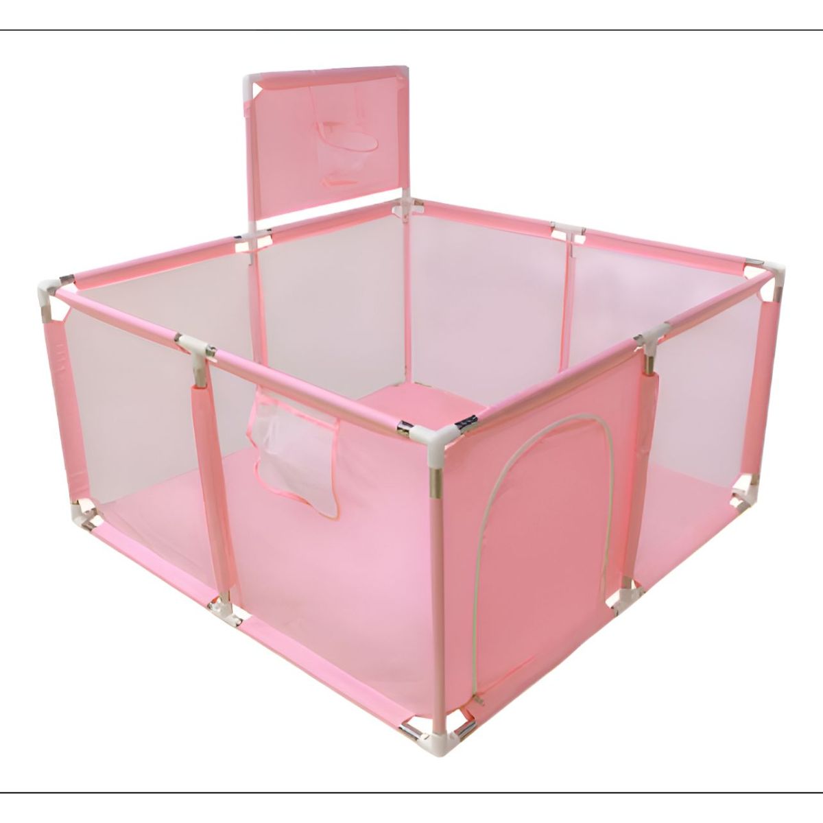 GENERICO - Corral De Juegos Bebé En Lona Con Cancha De Encestar