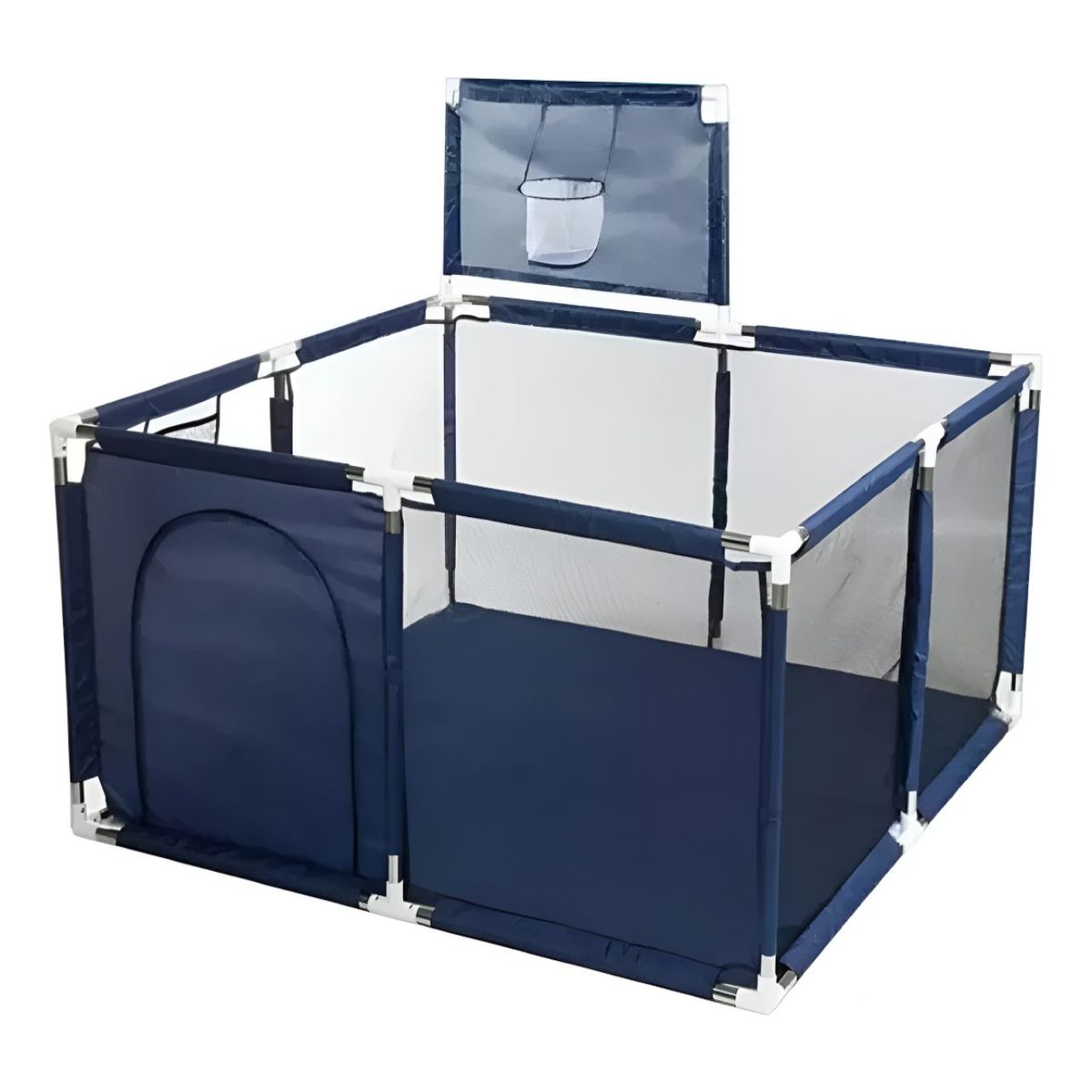 GENERICO - Corral De Juegos Bebé En Lona Con Cancha De Encestar